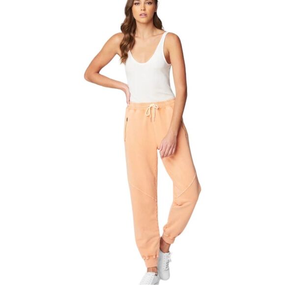 BLANK NYC Power Hour Sweatpant Jogger Peach Acid Wash - Large - NWT - Picture 3 of 8